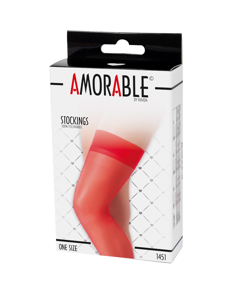 Amorable by Rimba – Strümpfe – One Size – Rot