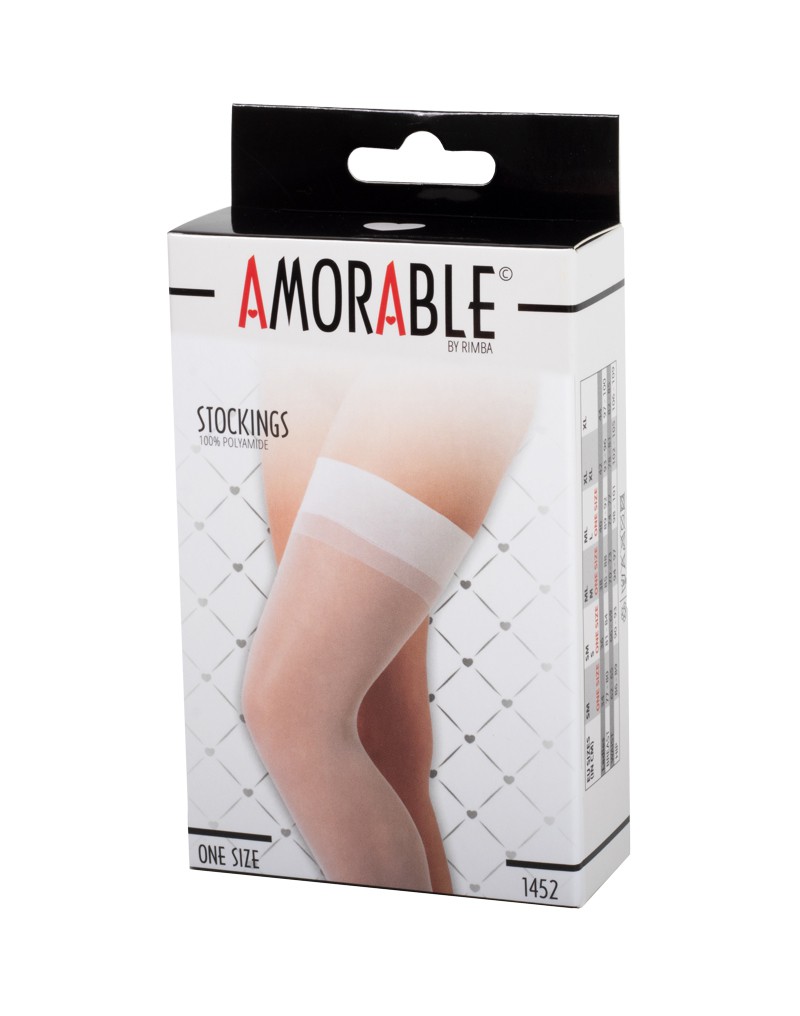 Amorable by Rimba – Strümpfe – One Size -Weiß