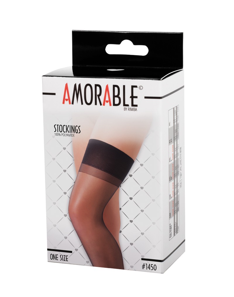 Amorable by Rimba – Strümpfe – One Size – Schwarz