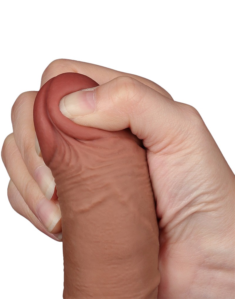 LoveToy - Skin-Schiebe-Dildo 19,5 cm (Ø 3,5 cm) - Braun – Bild 14