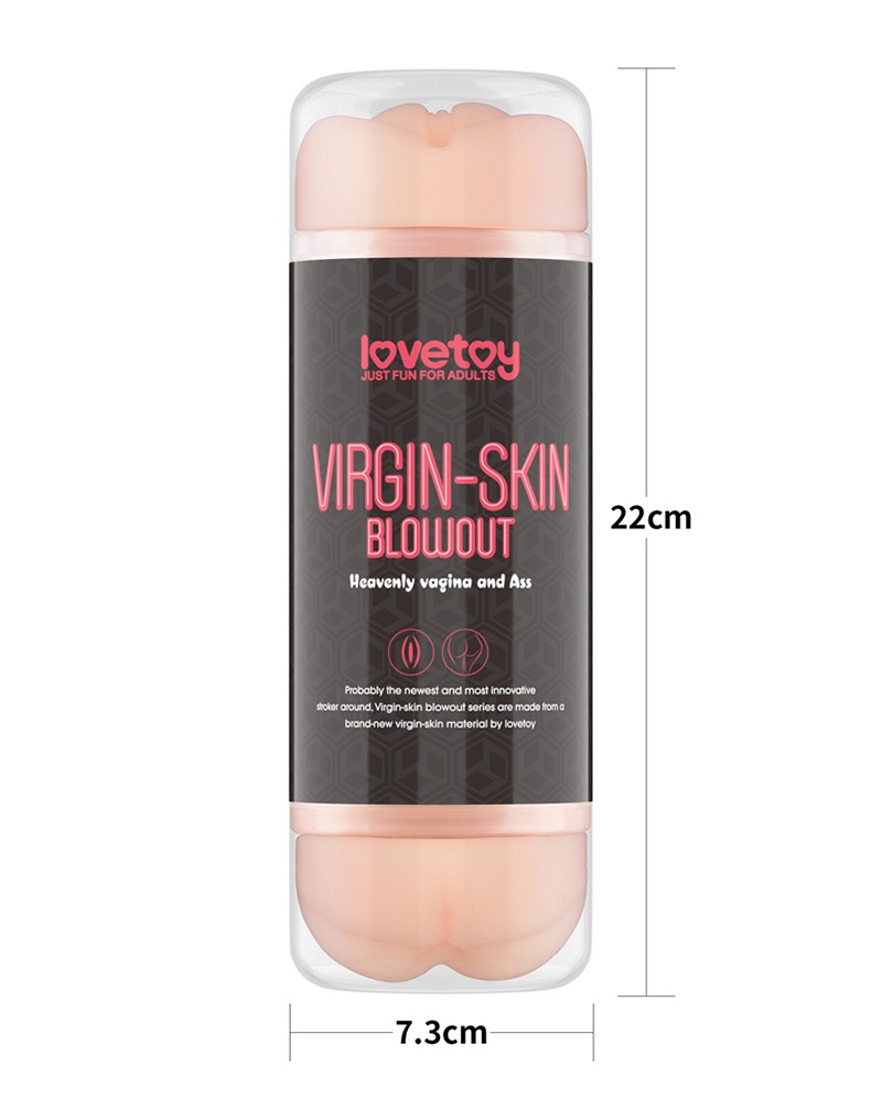 LoveToy – Virgin-Skin Blowout Double Side Stroker – Vagina and Ass