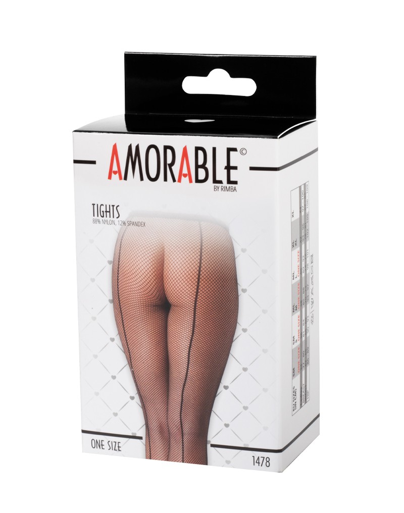 Amorable by Rimba – Netzstrumpfhose – One Size – Schwarz