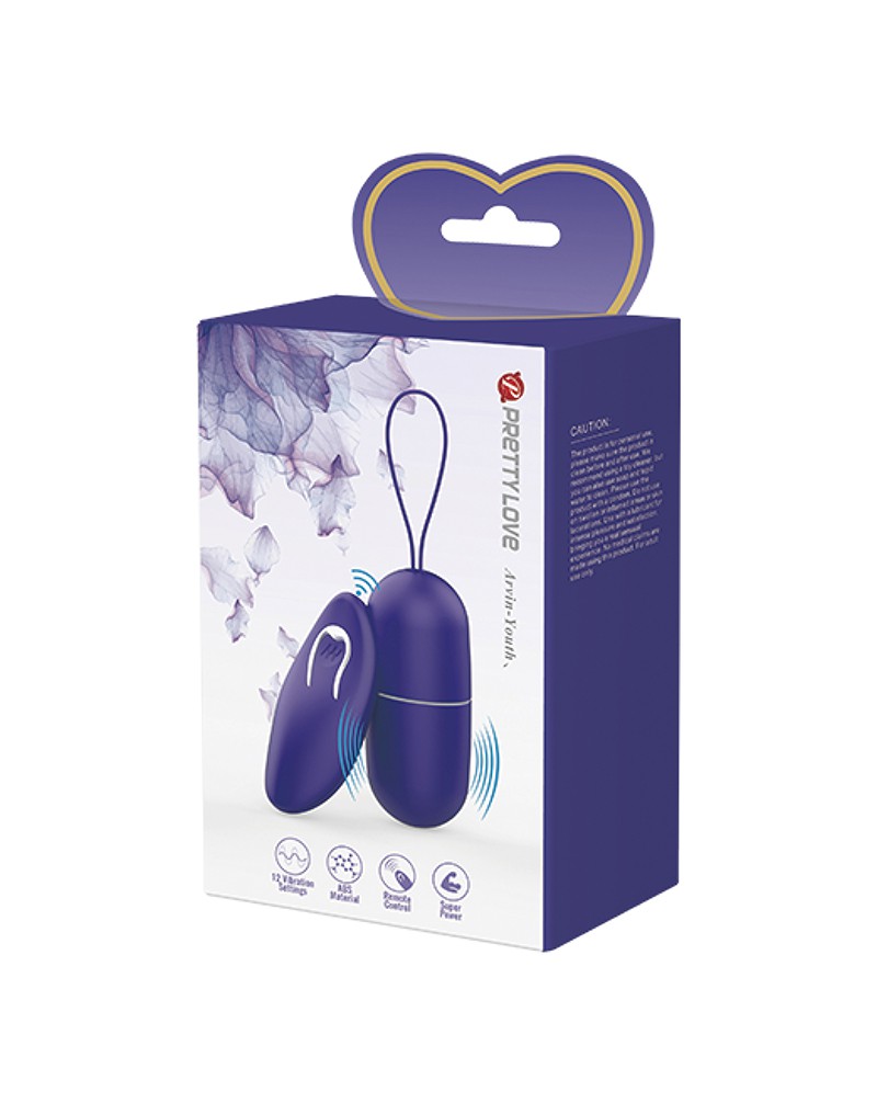 Pretty Love – Arvin-Youth – Eiervibrator mit Fernbedienung – Lila