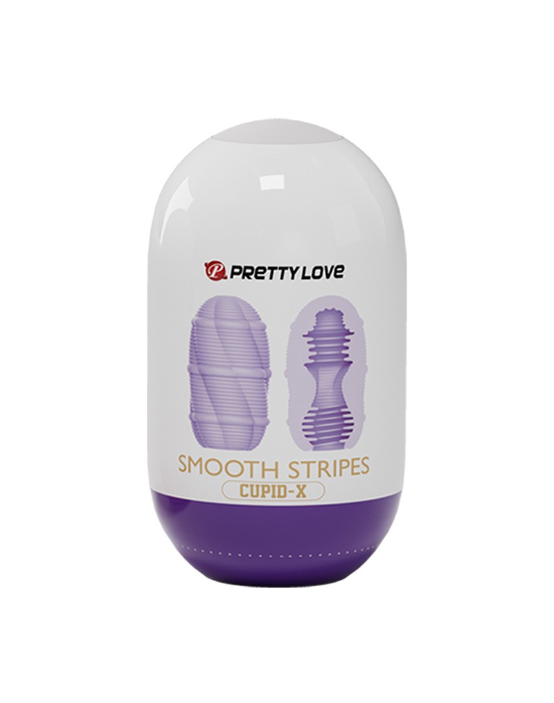 Pretty Love – Cupid X – Smooth Stripes – Masturbator – Lila, Weiß
