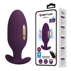 Pretty Love - Jefferson - Elektrischer Schock Buttplug mit App-Steuerung - Lila