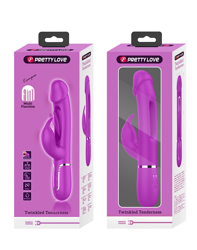 Pretty Love – Kampas – Rabbit Vibrator 3 in 1 – Lila