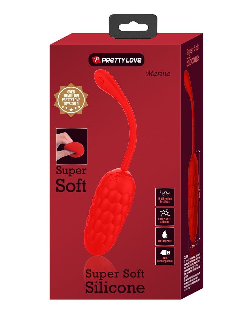Pretty Love – Marina – Vibrierendes Ei – Rot