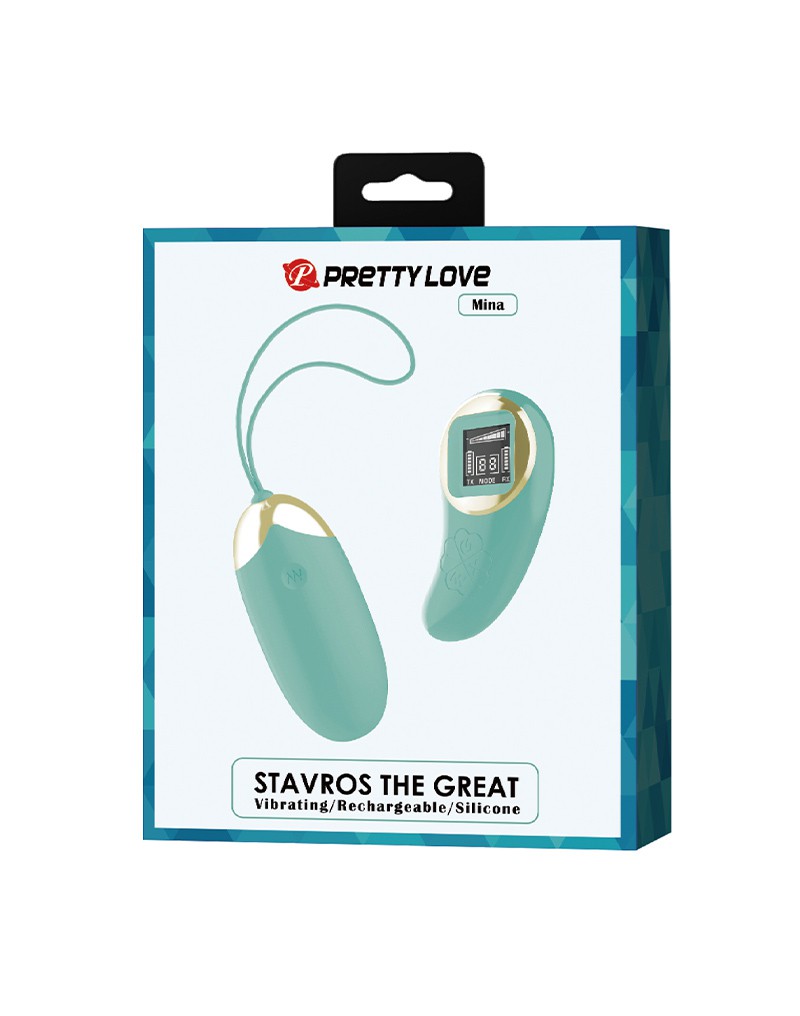 Pretty Love – Mina – Ei-Vibrator mit Fernsteuerung – Blau