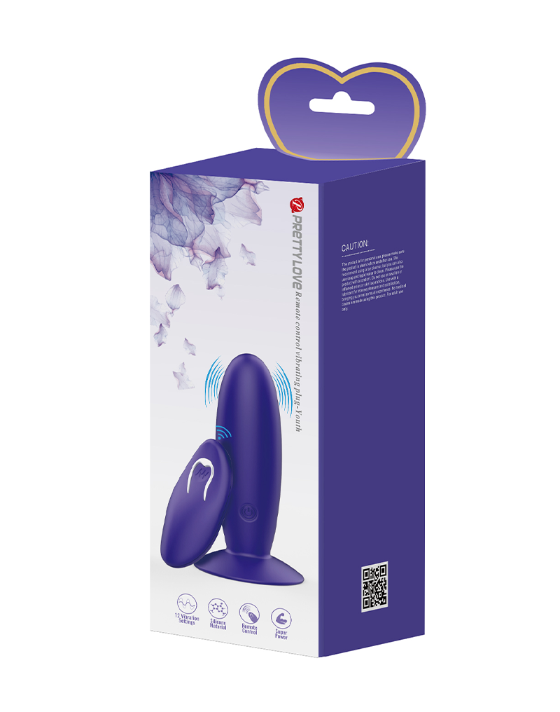 Pretty Love – Murray-Youth – Vibrierender Buttplug mit Fernbedienung – Lila