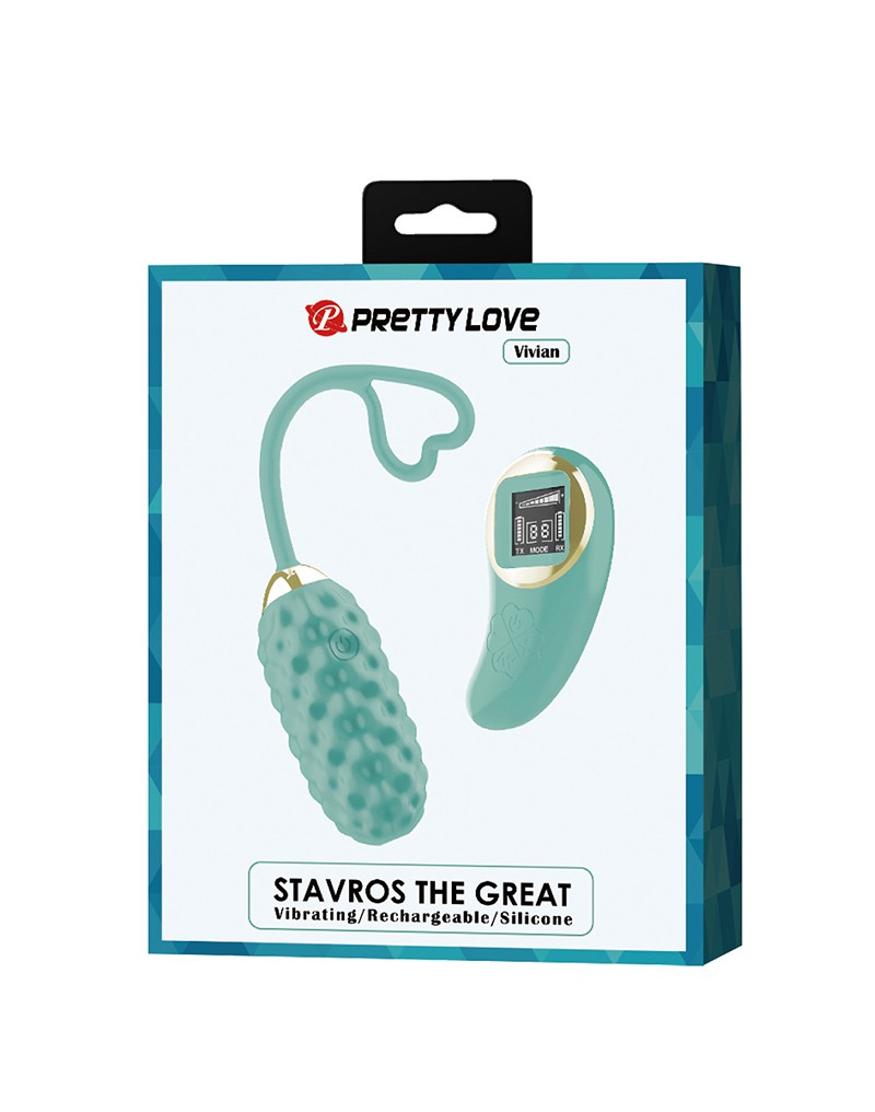 Pretty Love – Vivian – Eiervibrator mit Fernbedienung – Blau