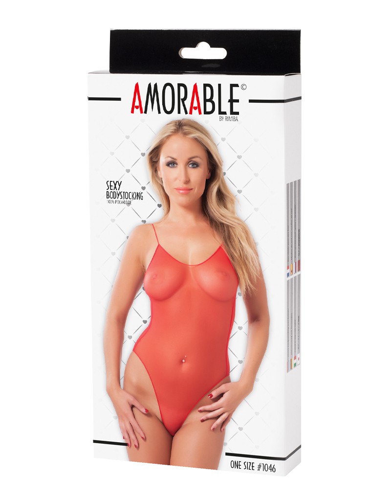 Amorable by Rimba – Bodystocking – One Size – Rot