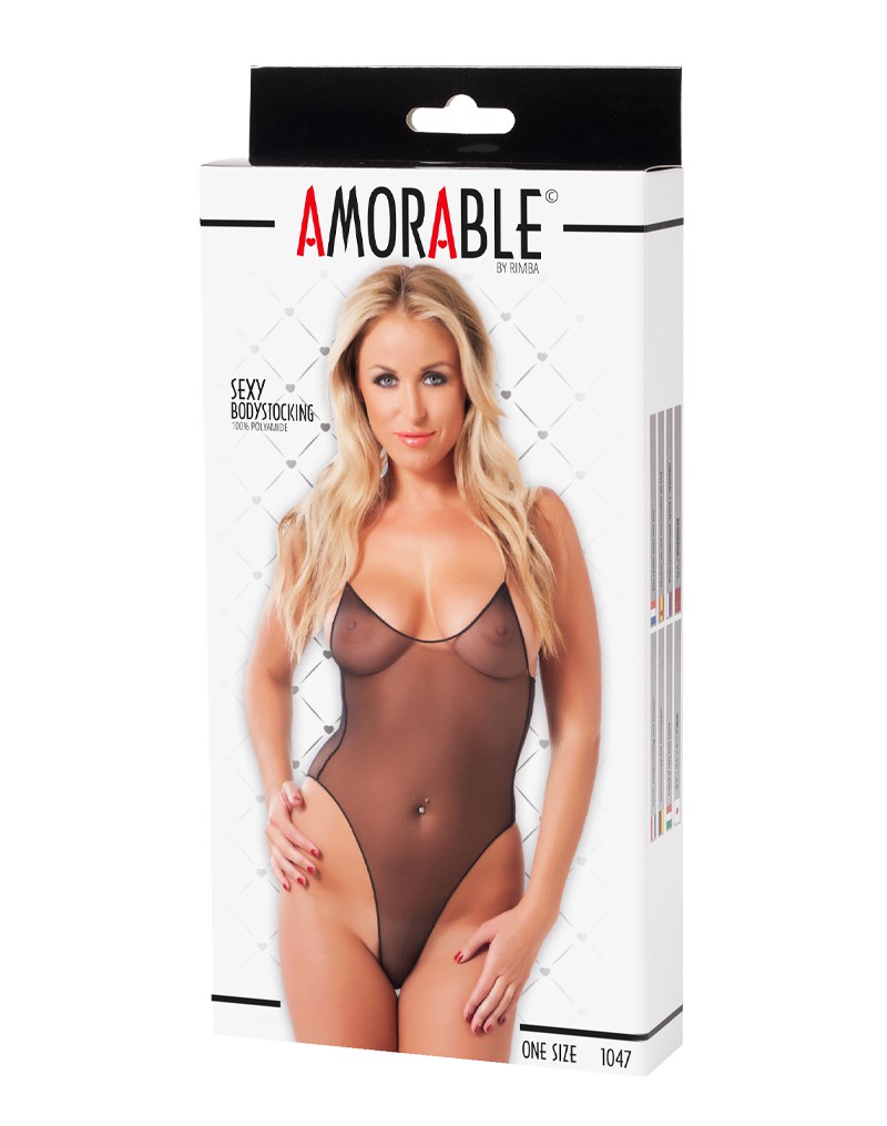 Amorable by Rimba – Bodystocking – One Size – Schwarz