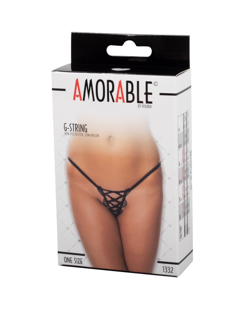 Amorable by Rimba – G-String – One Size – Schwarz