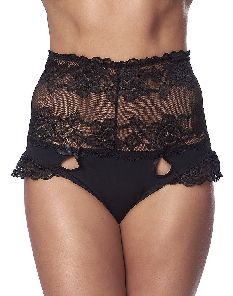 Amorable by Rimba – Slip mit hoher Taille – Schwarz