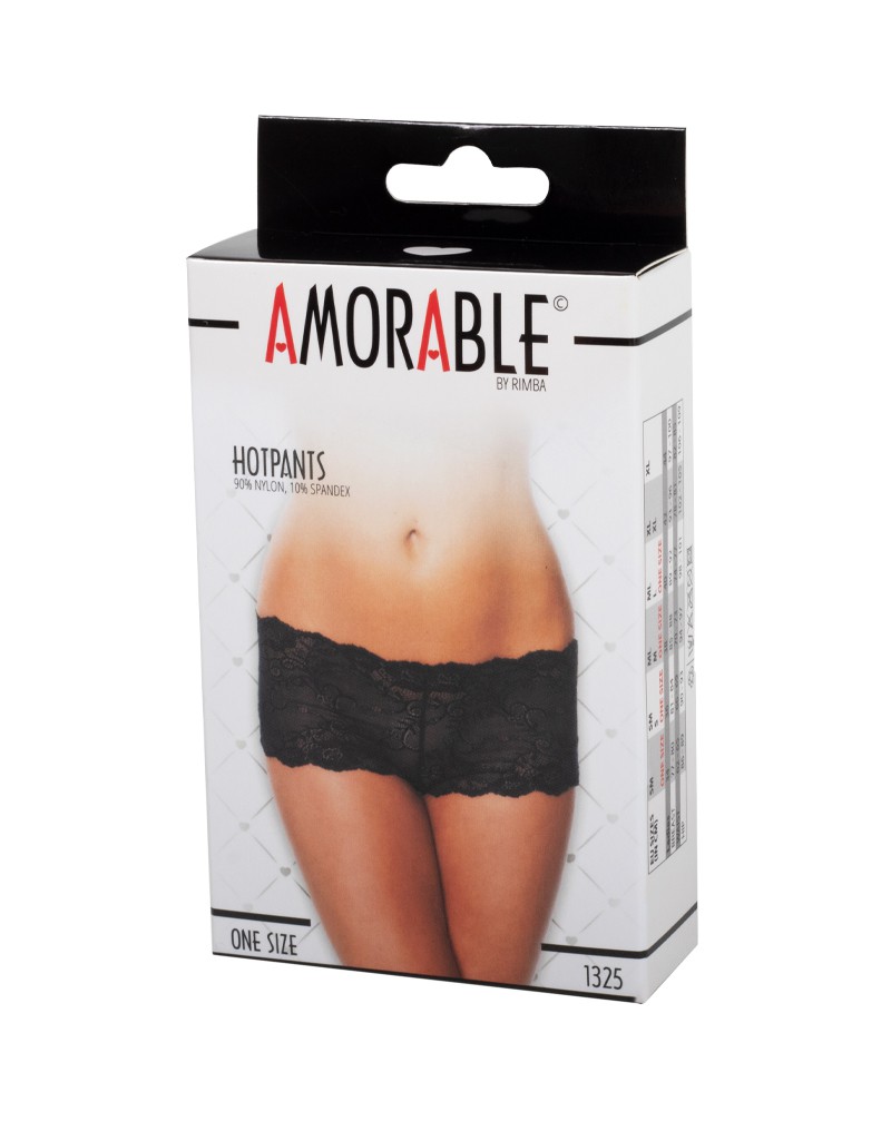 Amorable by Rimba – Hotpants – One Size – Schwarz