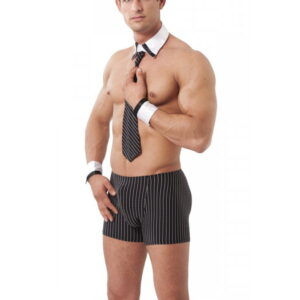 Amorable by Rimba - 4-teiliger Büroanzug - One Size - Schwarz / Weiß