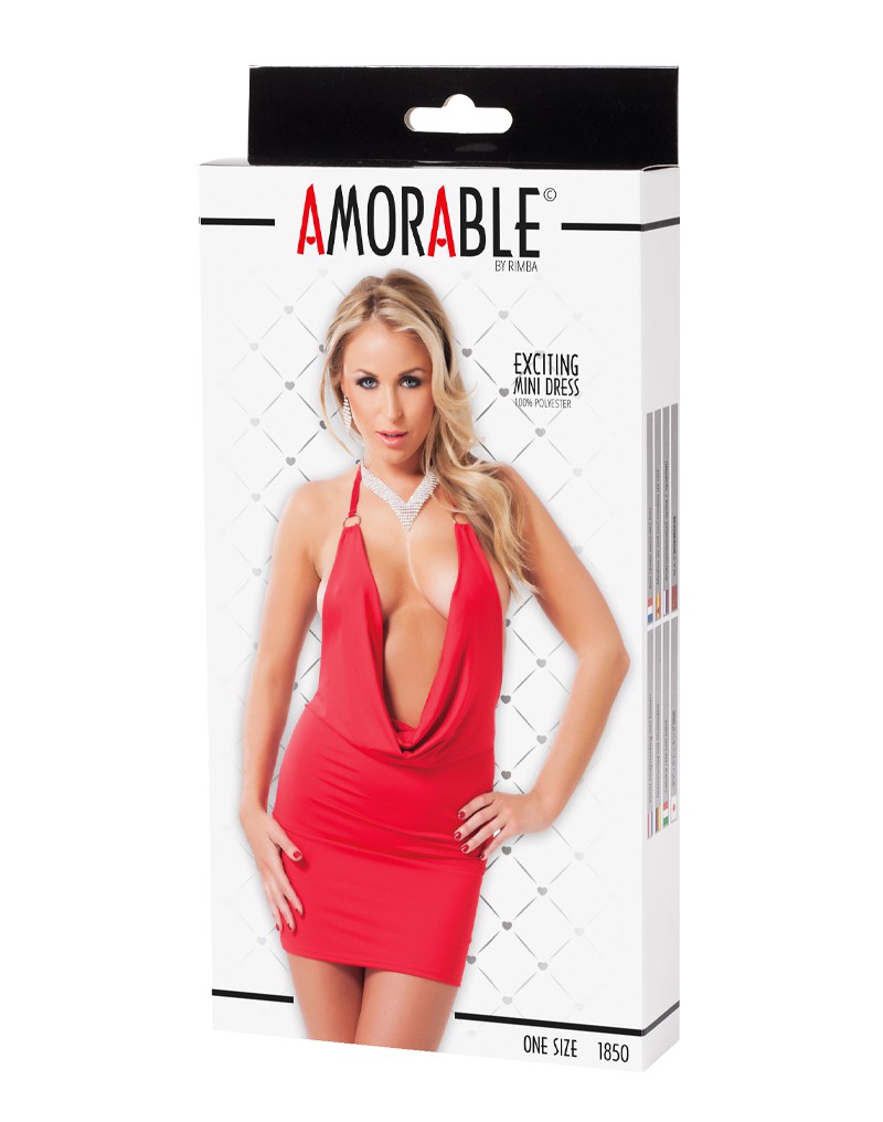 Amorable by Rimba – Minikleid – One Size – Rot