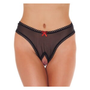 Amorable by Rimba - Offener String - One Size - Schwarz