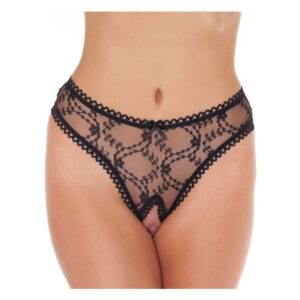 Amorable by Rimba - Offener String - One Size - Schwarz