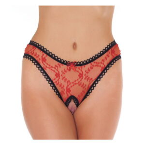 Amorable by Rimba - Offener String - One Size - Rot