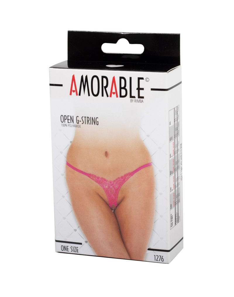 Amorable by Rimba – Offener String – One Size – Pink