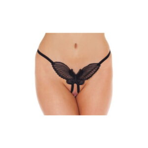 Amorable by Rimba - Offener String - One Size - Schwarz