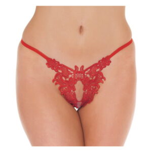Amorable by Rimba - Offener String - One Size - Rot