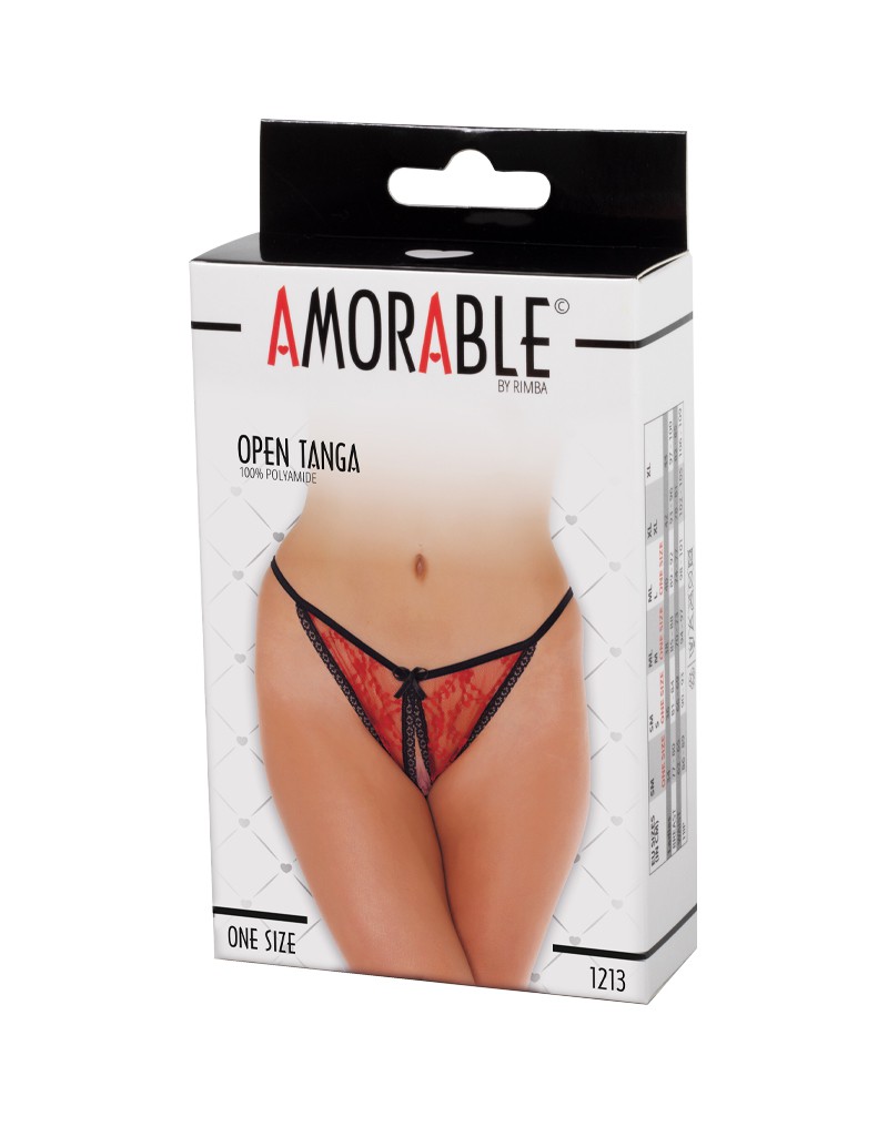 Amorable by Rimba – Open Tanga – One Size – Rot