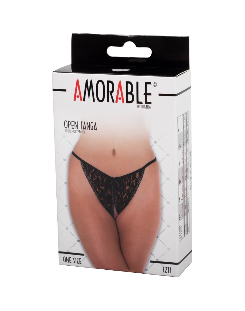 Amorable by Rimba – Open Tanga – One Size – Leopardenmuster