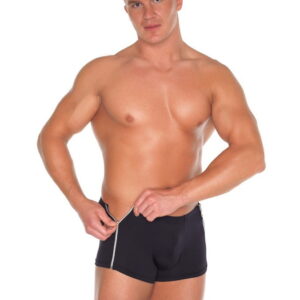 Amorable by Rimba - Boxershorts mit 2 Reißverschlüssen - One Size - Schwarz