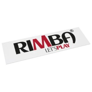 Rimba -  Sign with logo Rimba Let's Play
