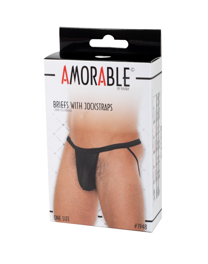 Amorable by Rimba – Transparenter Jockstrap – One Size – Schwarz