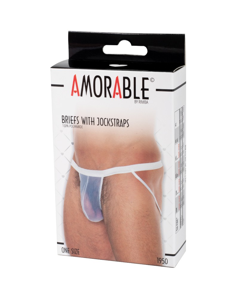 Amorable by Rimba – Transparenter Jockstrap – One Size – Weiß