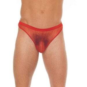 Amorable by Rimba - Transparenter String - One Size - Rot