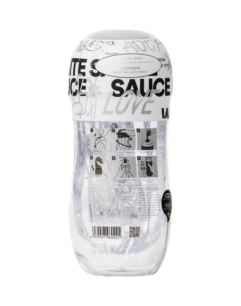 Sauce – White Sauce Cup – Masturbator-Hülle – Transparent