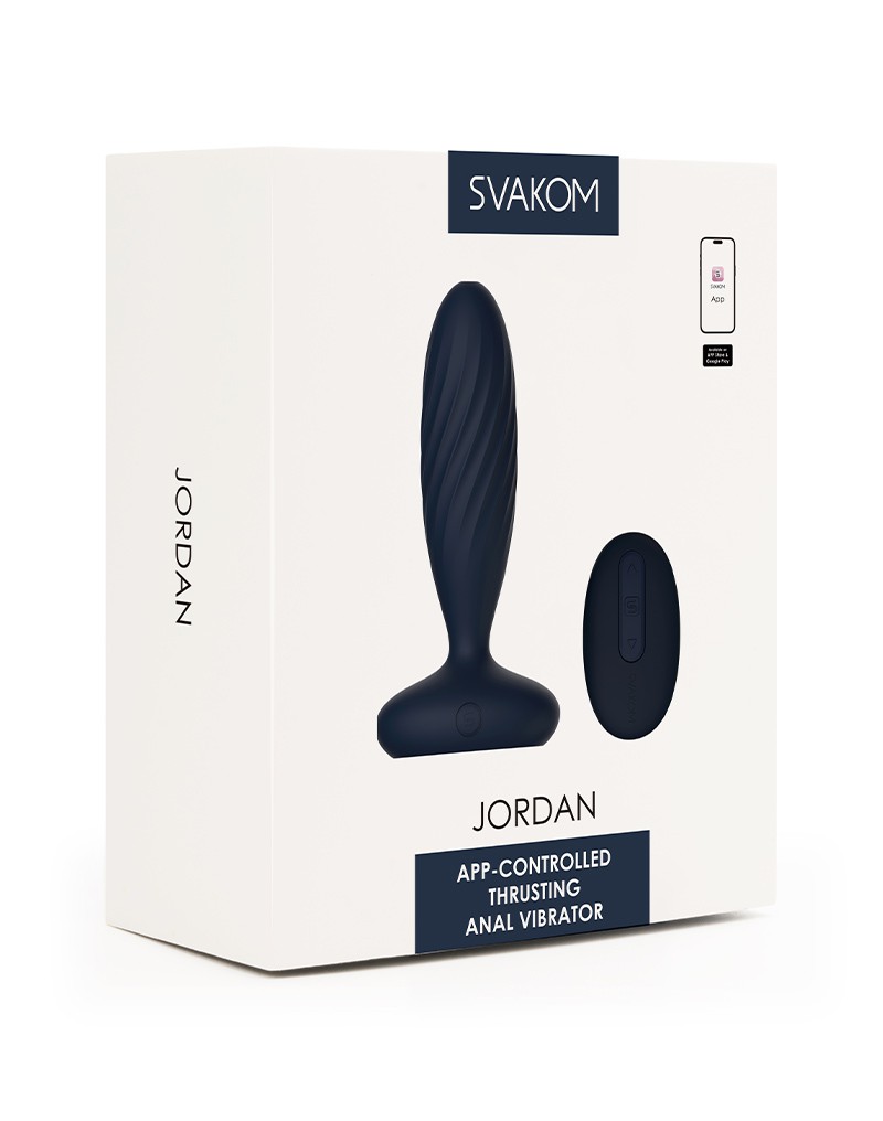 SVAKOM – Jordan – Anal Vibrator App Gesteuert  – Marineblau