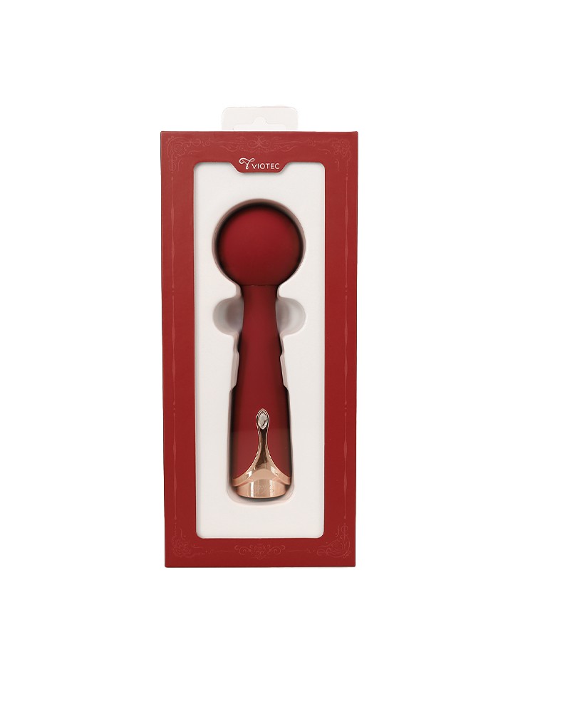Viotec – Firelick – Mini-Wandvibrator – Gold und Weinrot