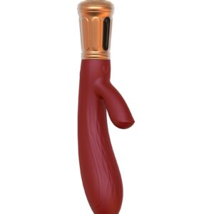 Viotec - Mina - Rabbit-Vibrator - Gold und Weinrot