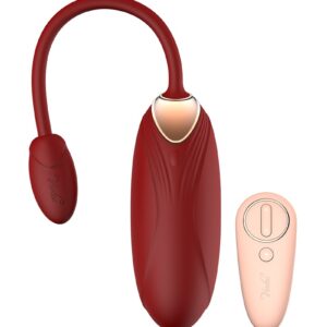 Viotec - Oliver - Wearable Vibrator mit Fernbedienung - Gold & Weinrot