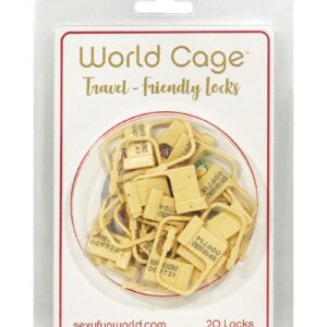 World Cage - Reisefreundliche Schlösser für Keuschheitssets (20 Stück)