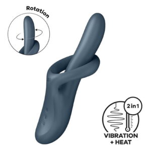 Satisfyer - Heat Flex 4 - Wärmender Rabbit-Vibrator - Grau