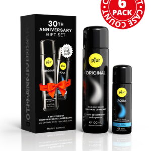 Pjur - 30. Jubiläums-Geschenkset - 6er-Pack - Original 100 ml / Aqua 30 ml