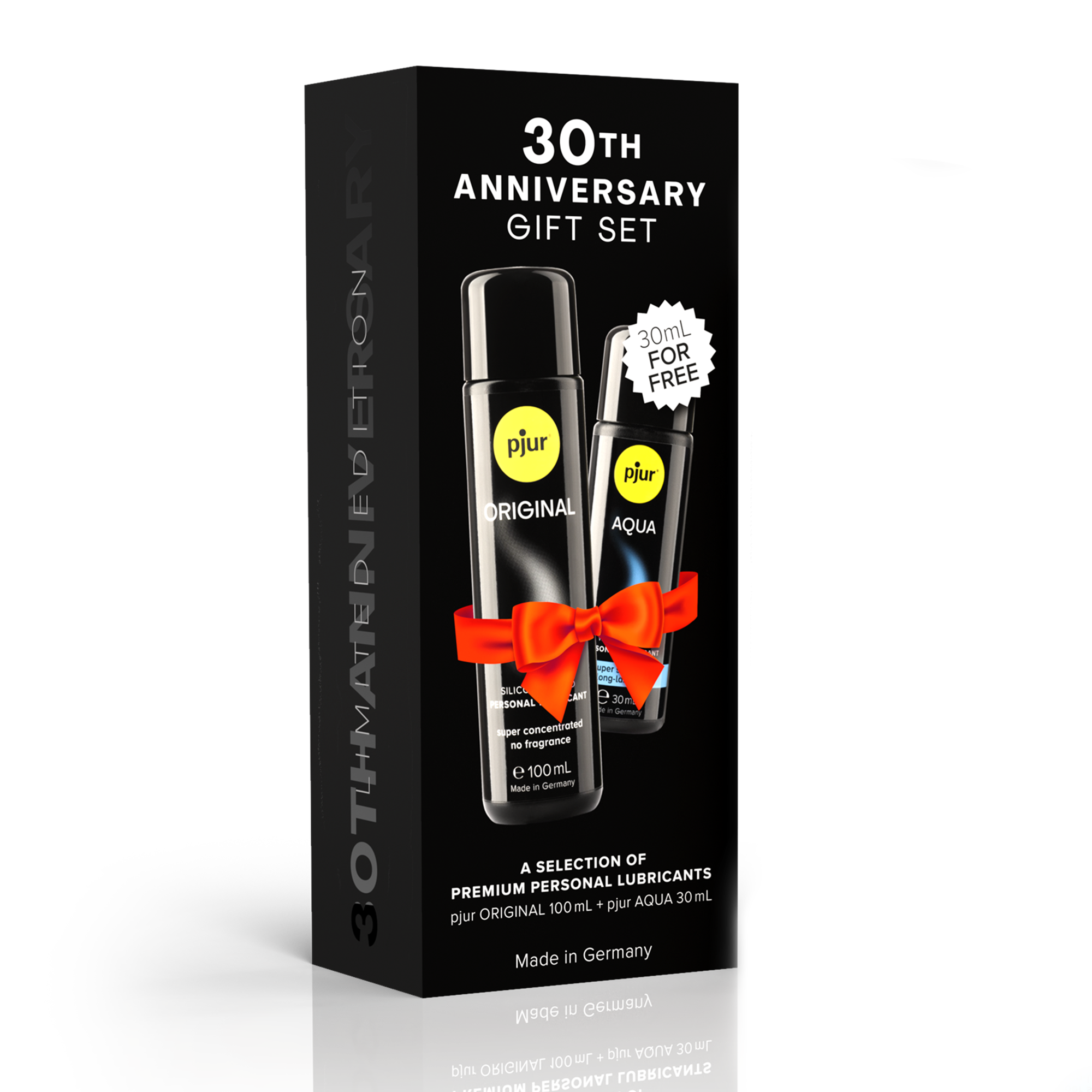 Pjur – 30. Jubiläums-Geschenkset – 6er-Pack – Original 100 ml / Aqua 30 ml