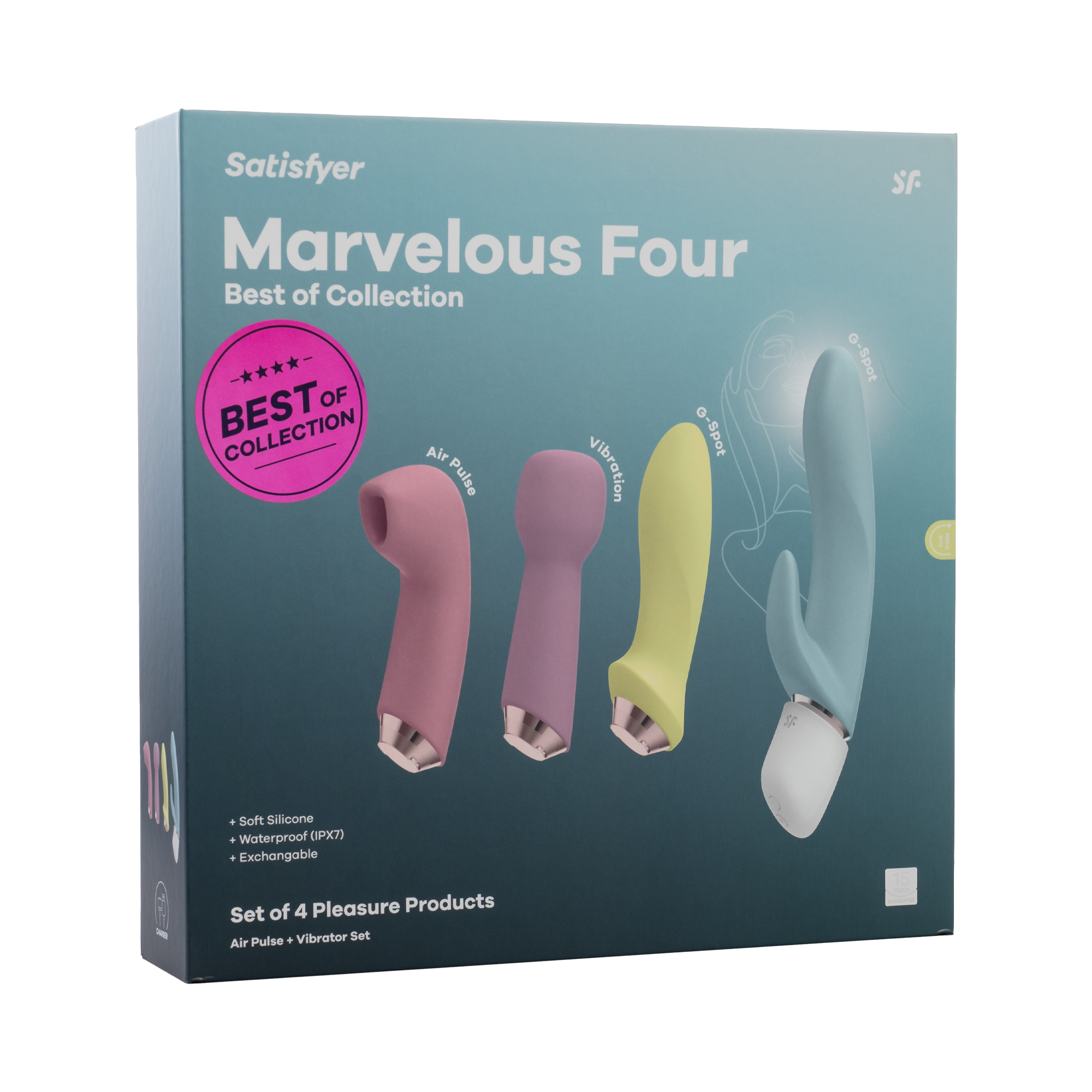 Satisfyer – Marvelous Four – Air Pulse + Vibrator Set – Mehrfarbig