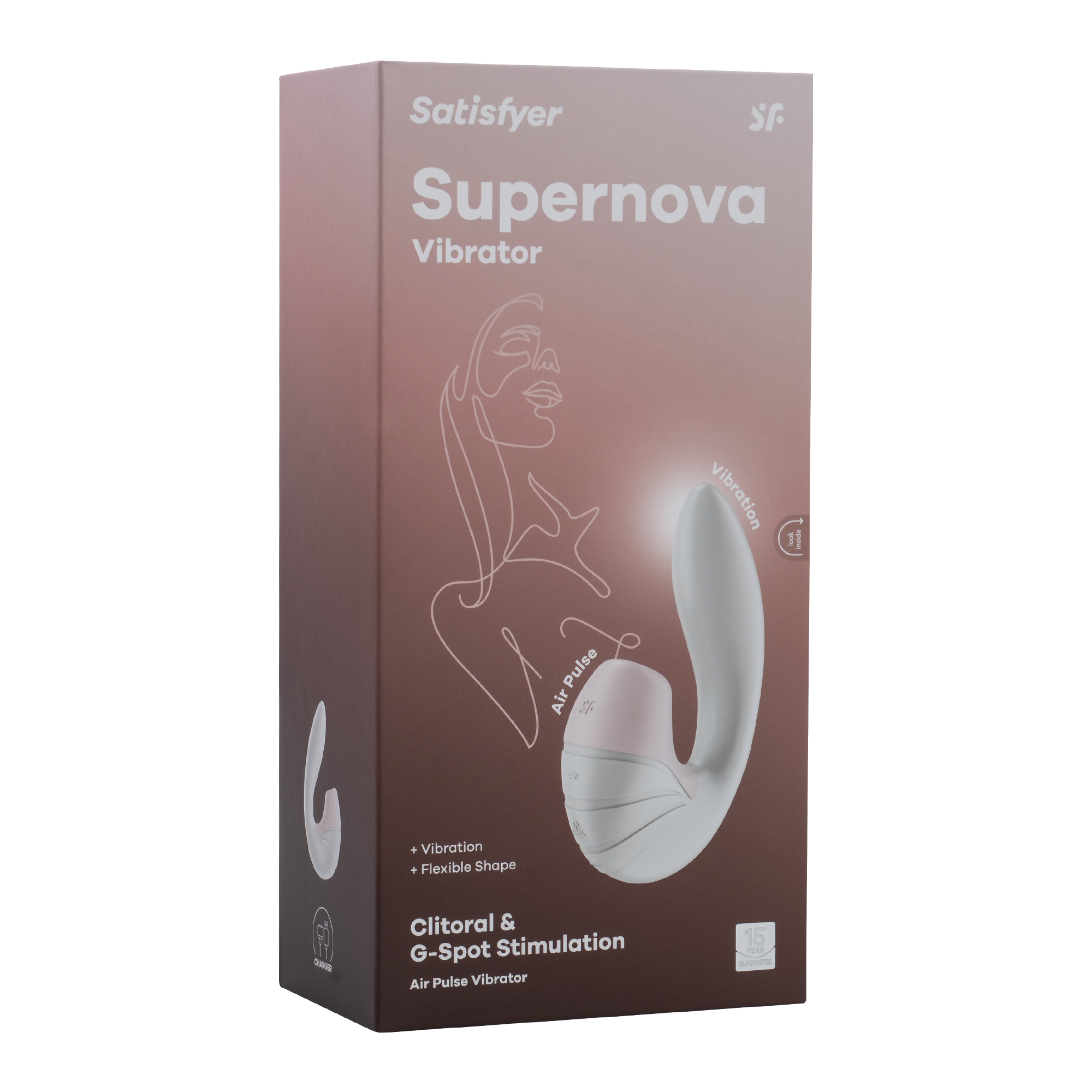 Satisfyer – Supernova – Air Pulse + G-Punkt-Vibrator – Weiß
