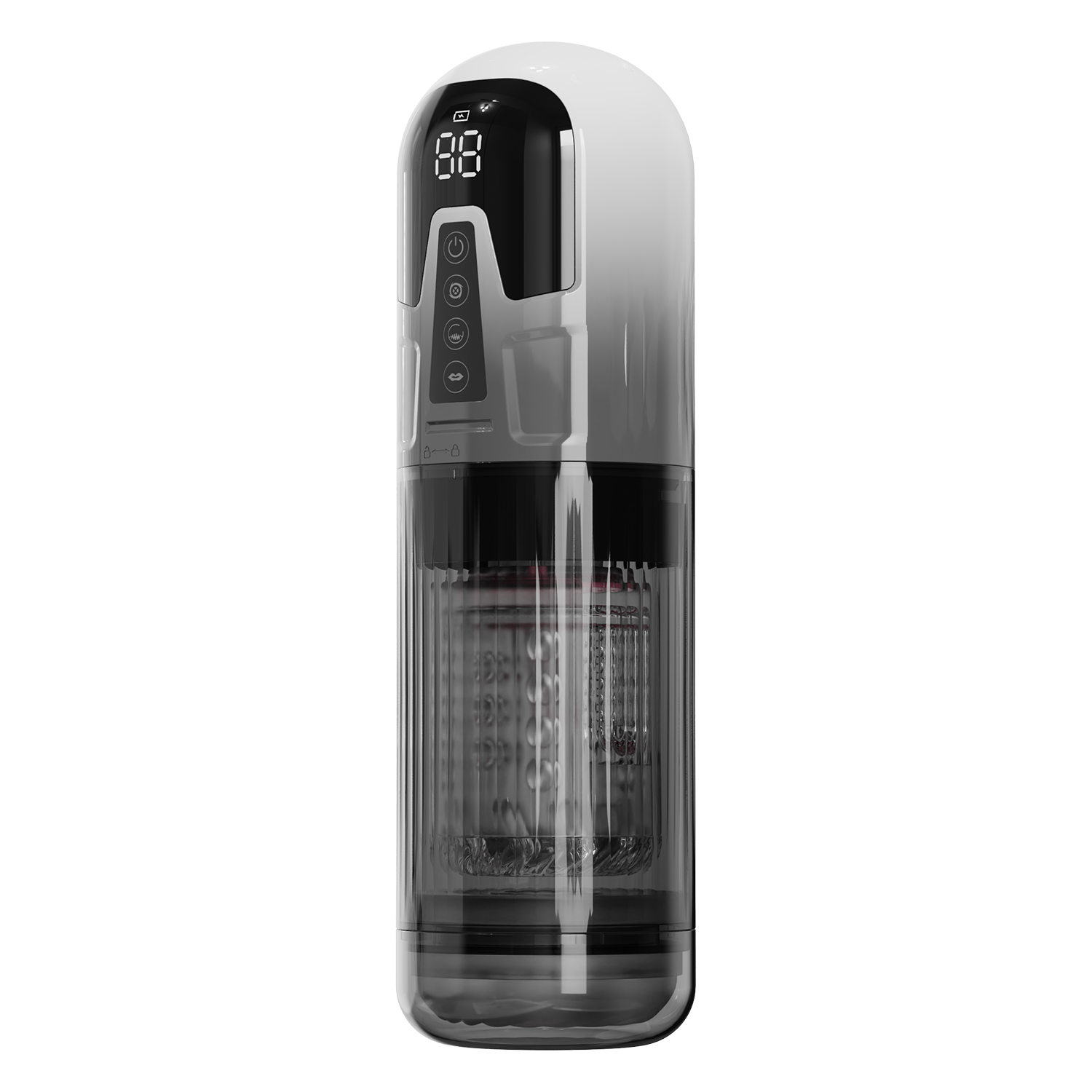 Rimba Toys – Orgastobator 08 Masturbator für Männer – Schwarz & Transparent
