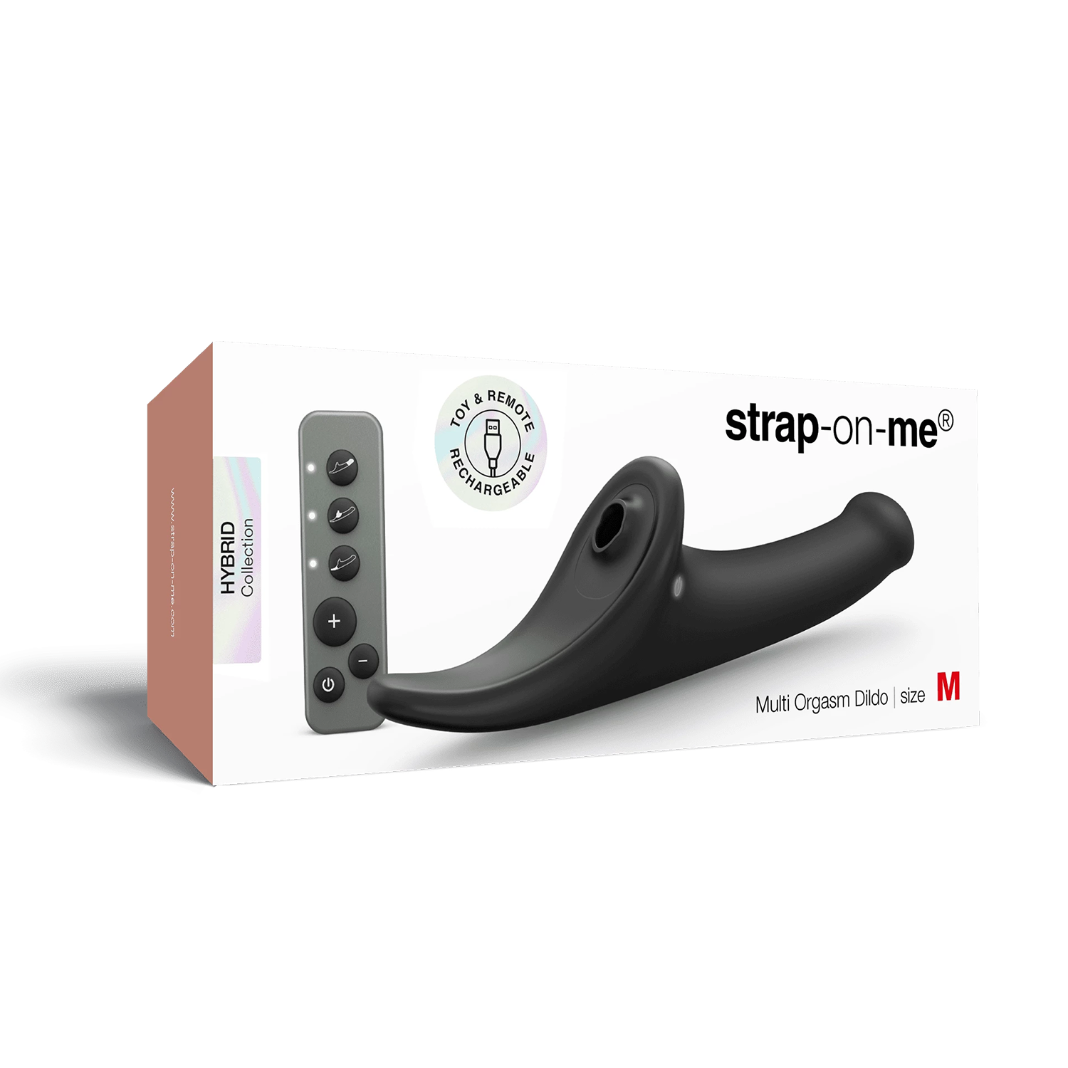 Strap-On-Me – Multi-Orgasmus-Dildo – Größe M – Schwarz