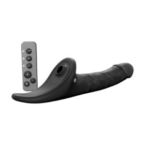 Strap-On-Me – Realistischer Multi-Orgasmus-Dildo – Größe L – Schwarz