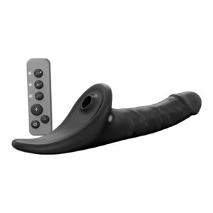 Strap-On-Me – Realistischer Multi-Orgasmus-Dildo – Größe XL – Schwarz