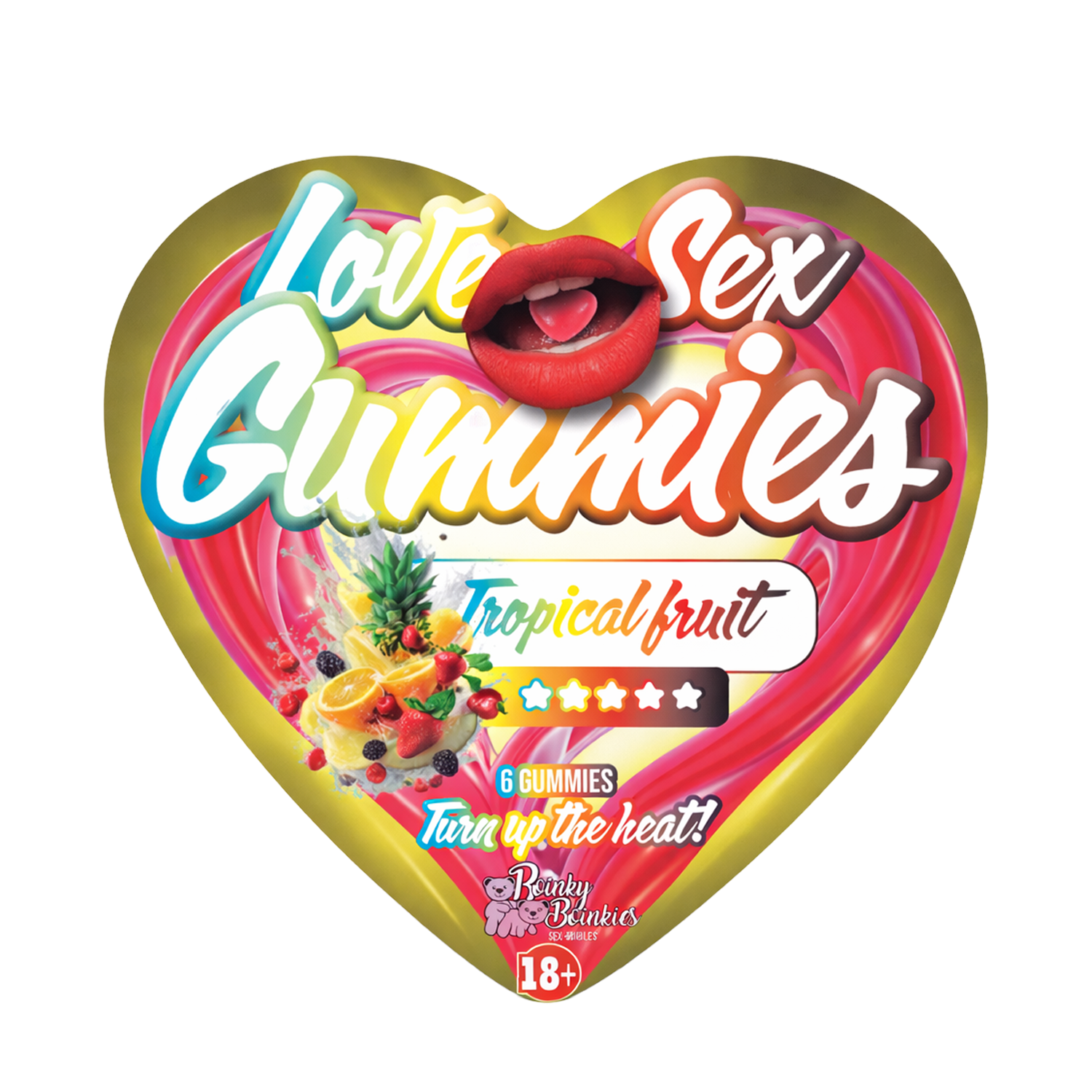 Boinky – Love Sex Gummies – Tropische Früchte – Großpackung mit 250 Stück
